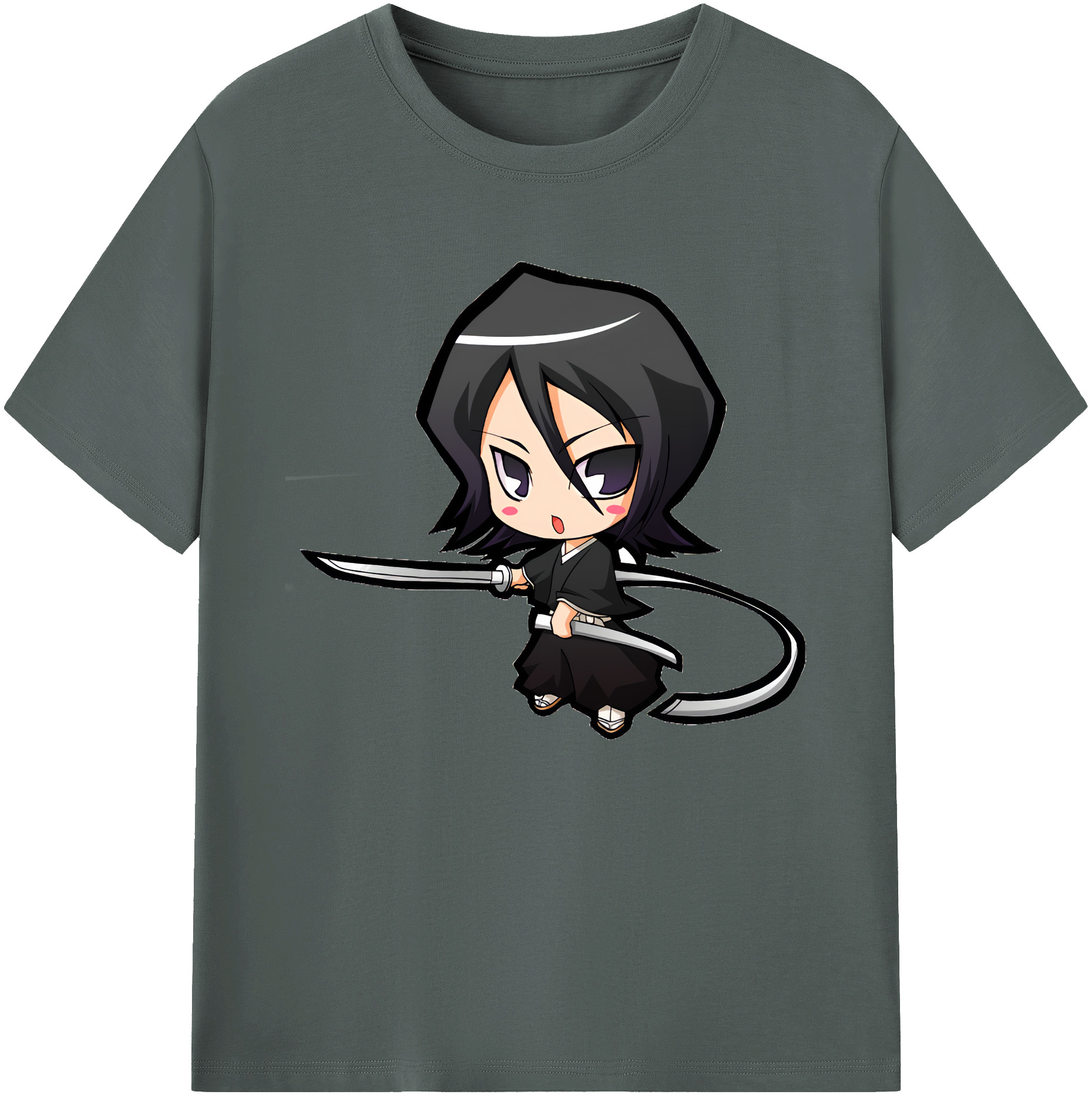 （画像用） ブリーチ 朽木ルキア BLEACH Kuchiki Rukia 綿100％ メンズ半袖Tシャツ｜肌触りやわらか＆通気性